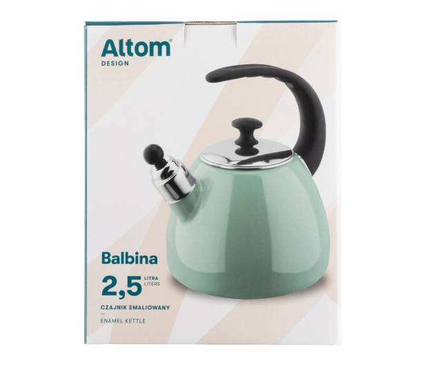 Altom Balbina czajnik emaliowany 2,5 l szałwia indukcja - 1611102 - zdjęcie 6